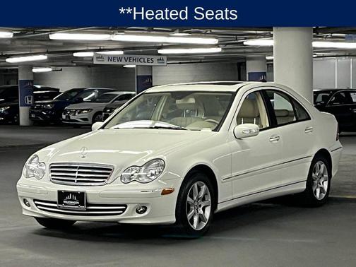 Arctic White 2007 Mercedes-Benz C-Class Luxury 4MATIC