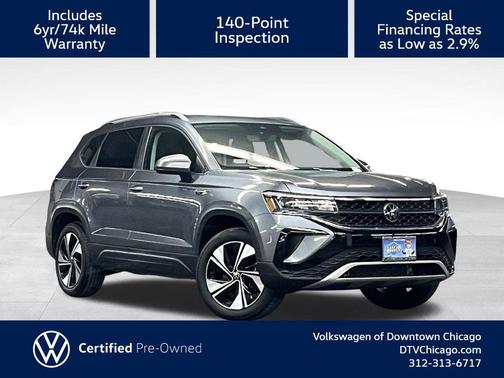 Platinum Gray Metallic 2024 Volkswagen Taos 1.5T SE