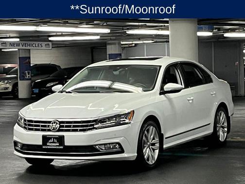 Pure White 2018 Volkswagen Passat 2.0T SEL Premium