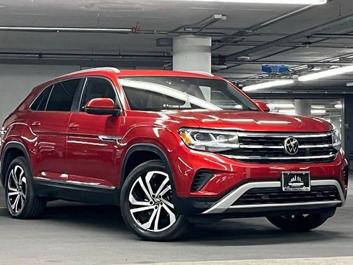 Red Metallic 2022 Volkswagen Atlas Cross Sport 3.6L V6 SEL