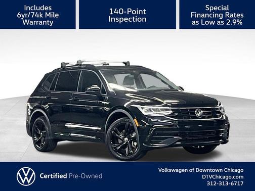 Deep Black 2023 Volkswagen Tiguan 2.0T SE R-Line Black