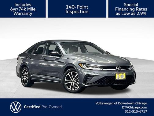 Platinum Gray Metallic 2025 Volkswagen Jetta 1.5T Sport
