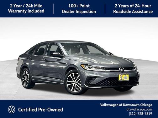 Platinum Gray Metallic 2025 Volkswagen Jetta 1.5T Sport