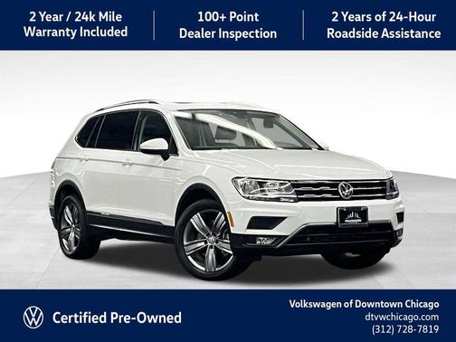 Pure White 2021 Volkswagen Tiguan 2.0T SEL