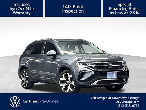 Platinum Gray Metallic 2023 Volkswagen Taos 1.5T SEL