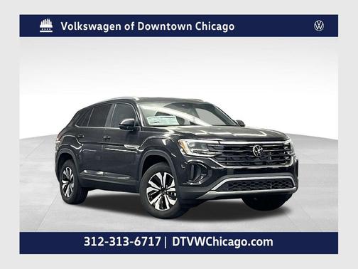 Deep Black Pearl 2026 Volkswagen Atlas Cross Sport 2.0T SE