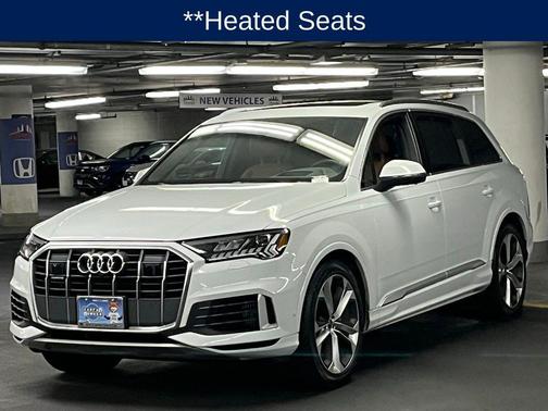 Glacier White Metallic 2023 Audi Q7 55 Prestige