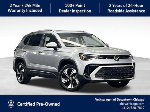 Silver Metallic 2025 Volkswagen Taos 1.5T SE