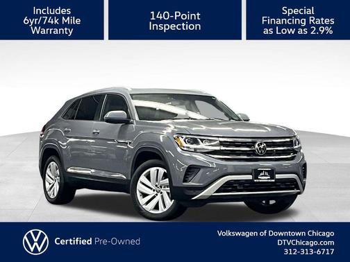 Gray 2022 Volkswagen Atlas Cross Sport 3.6L V6 SE w/Technology