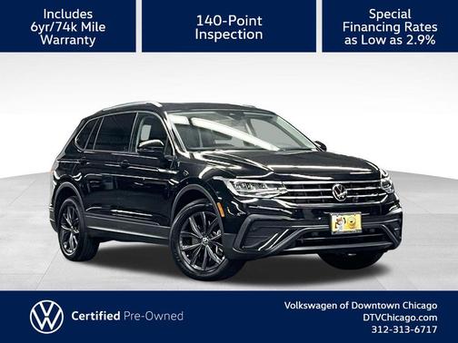 Deep Black Pearl 2022 Volkswagen Tiguan 2.0T SE 4MOTION