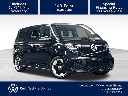 Deep Black 2025 Volkswagen ID. Buzz Pro S