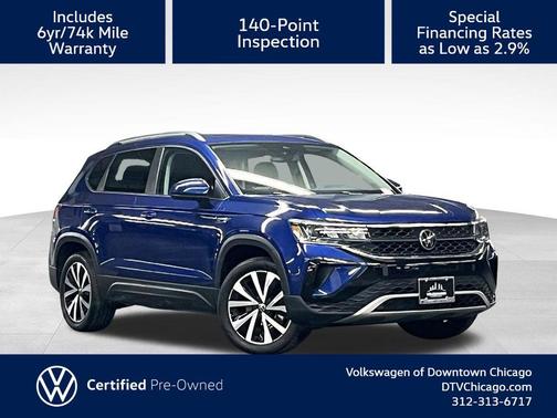 Blue Metallic 2023 Volkswagen Taos 1.5T SE