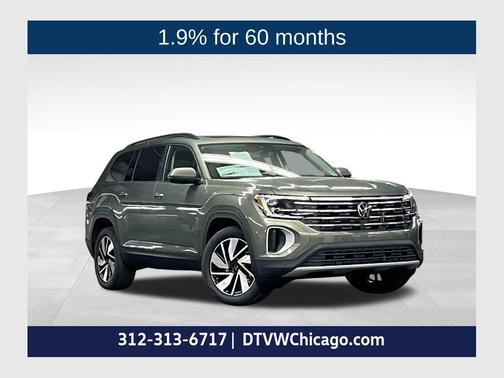 avocado green pearl 2026 Volkswagen Atlas 2.0T SE w/Technology 4MOTION