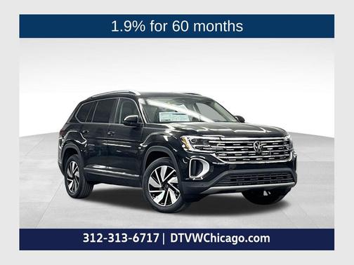 deep black pearl 2026 Volkswagen Atlas 2.0T SEL