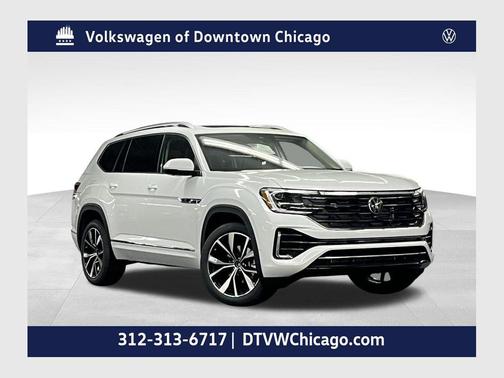 Opal White Pearl 2026 Volkswagen Atlas 2.0T SEL Premium R-Line 4MOTION