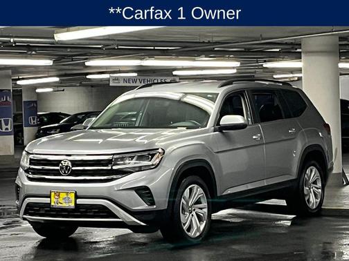Silver Metallic 2022 Volkswagen Atlas 3.6L SE w/Technology