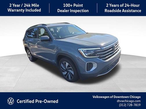 Gray 2025 Volkswagen Atlas 2.0T SE w/Technology 4MOTION