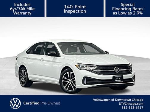 Pure White 2023 Volkswagen Jetta 1.5T Sport