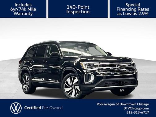 Deep Black 2024 Volkswagen Atlas 2.0T SEL