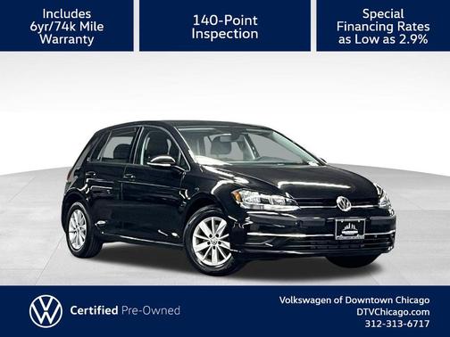 Deep Black 2019 Volkswagen Golf 1.4T S