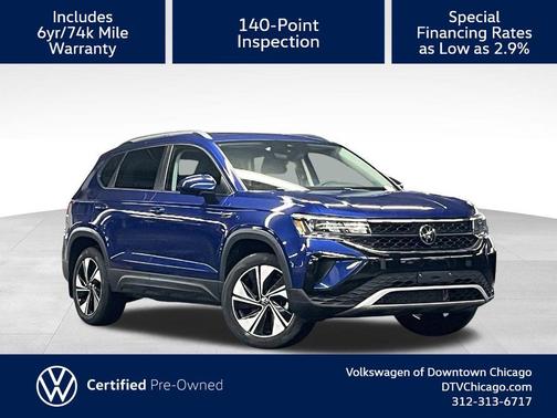 Blue Metallic 2024 Volkswagen Taos 1.5T SE