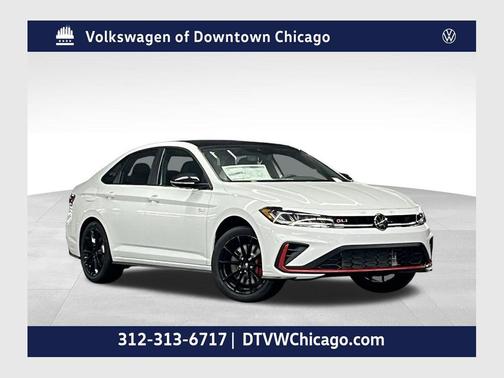 Pure White w/Deep Blk Rf 2026 Volkswagen Jetta GLI 2.0T Autobahn