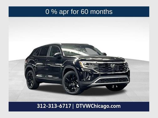 Deep Black Pearl 2026 Volkswagen Atlas 2.0T SE w/Technology 4MOTION