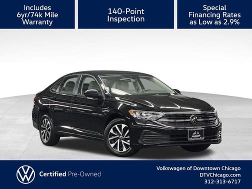 Deep Black 2024 Volkswagen Jetta 1.5T S