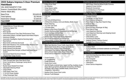 2023 Subaru Impreza Premium