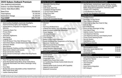 2025 Subaru Outback Premium