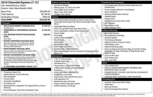 2018 Chevrolet Equinox 1LT