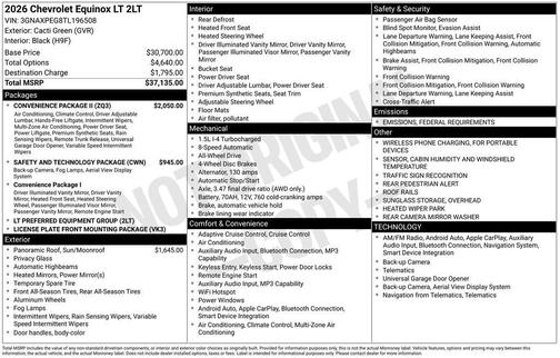 2026 Chevrolet Equinox LT