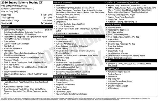 2026 Subaru Solterra Touring
