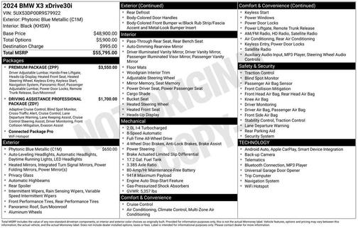 2024 BMW X3 xDrive30i