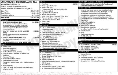 2026 Chevrolet Trailblazer ACTIV