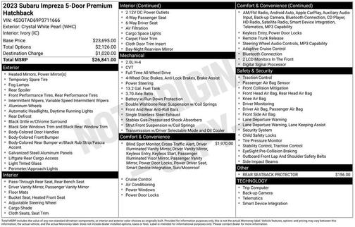 2023 Subaru Impreza Premium
