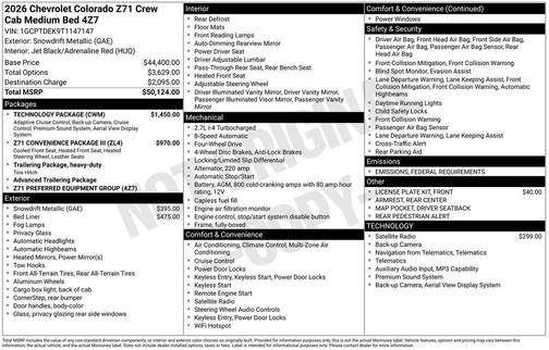 2026 Chevrolet Colorado Z71