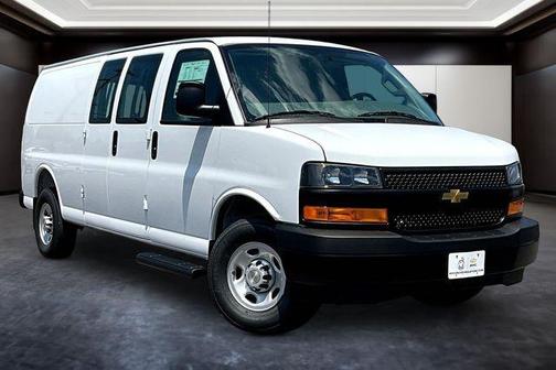 Summit White 2026 Chevrolet Express 2500 3500 Extended Wheelbase, WT, RWD