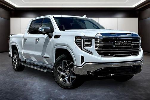 Glacier White Tricoat 2026 GMC Sierra 1500 SLT