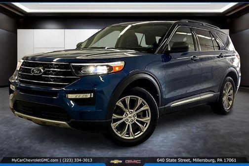 Blue Metallic 2022 Ford Explorer XLT