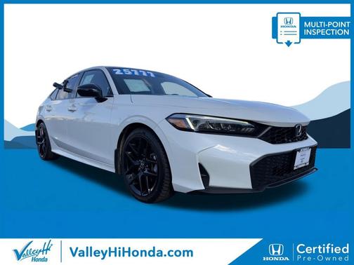 White 2025 Honda Civic Sport