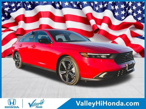 Radiant Red Metallic 2026 Honda Accord Hybrid Sport