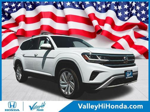 Pure White 2021 Volkswagen Atlas 3.6 V6 SEL
