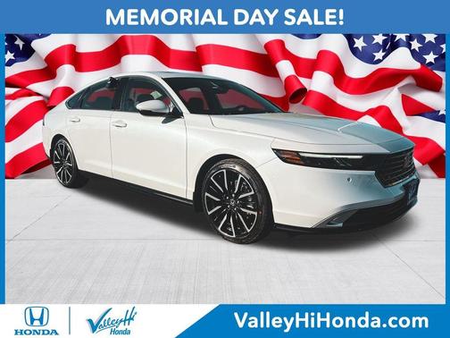 Platinum White Pearl 2026 Honda Accord Hybrid Touring