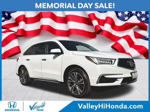 White 2020 Acura MDX 3.5L w/Technology Package