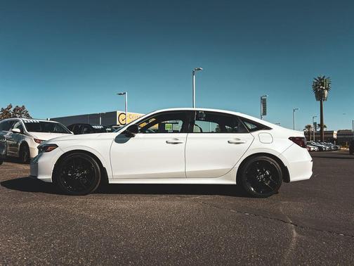 White 2025 Honda Civic Hybrid