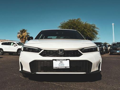 White 2025 Honda Civic Hybrid