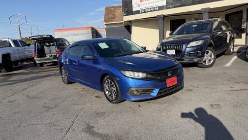 Blue 2017 Honda Civic EX