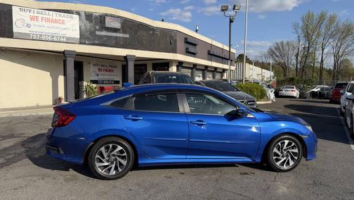 Blue 2017 Honda Civic EX