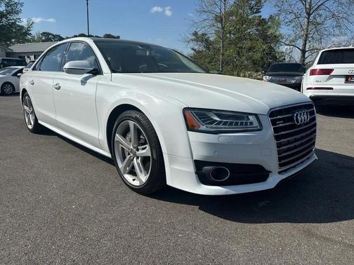 WHITE 2018 Audi A8 L 3.0T
